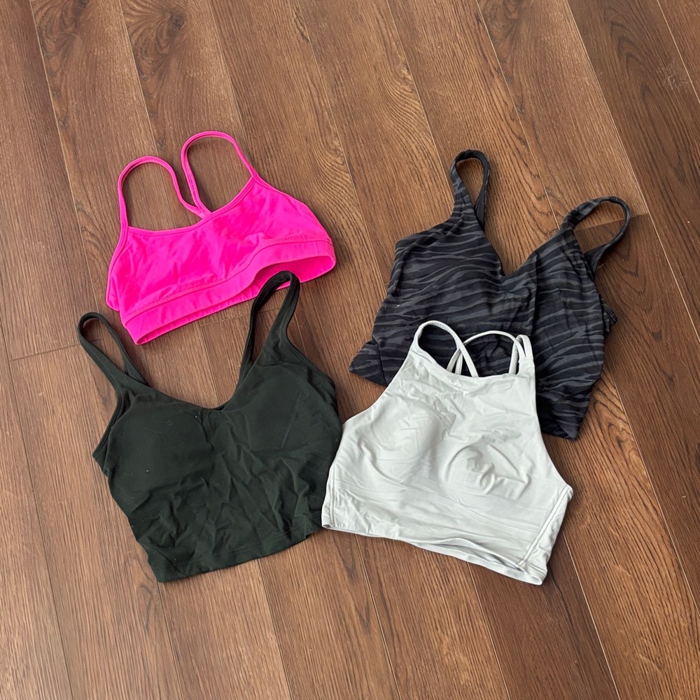 lululemon athletica Sports Bras - Pink, Black, Gray